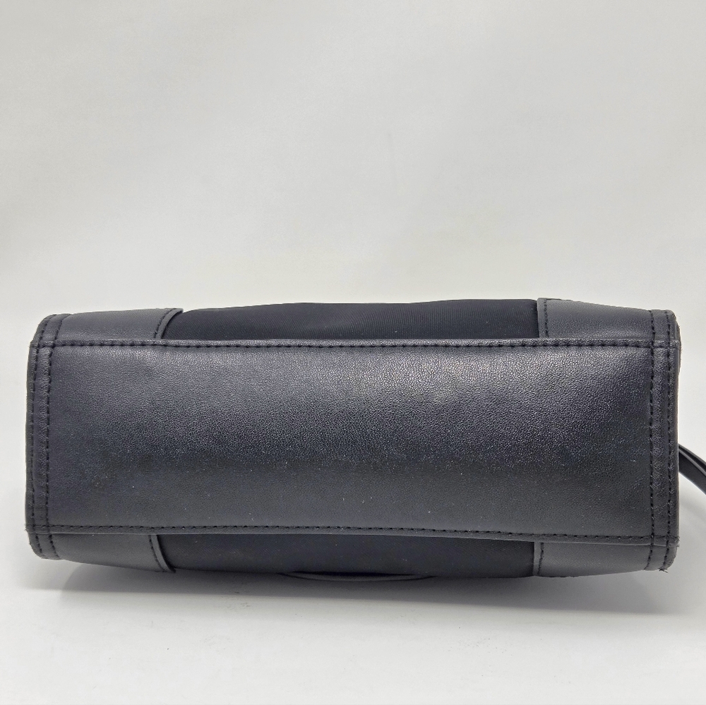 Tory Burch Ella Micro Tote in Black Nylon and Leather - Picture 3 of 7